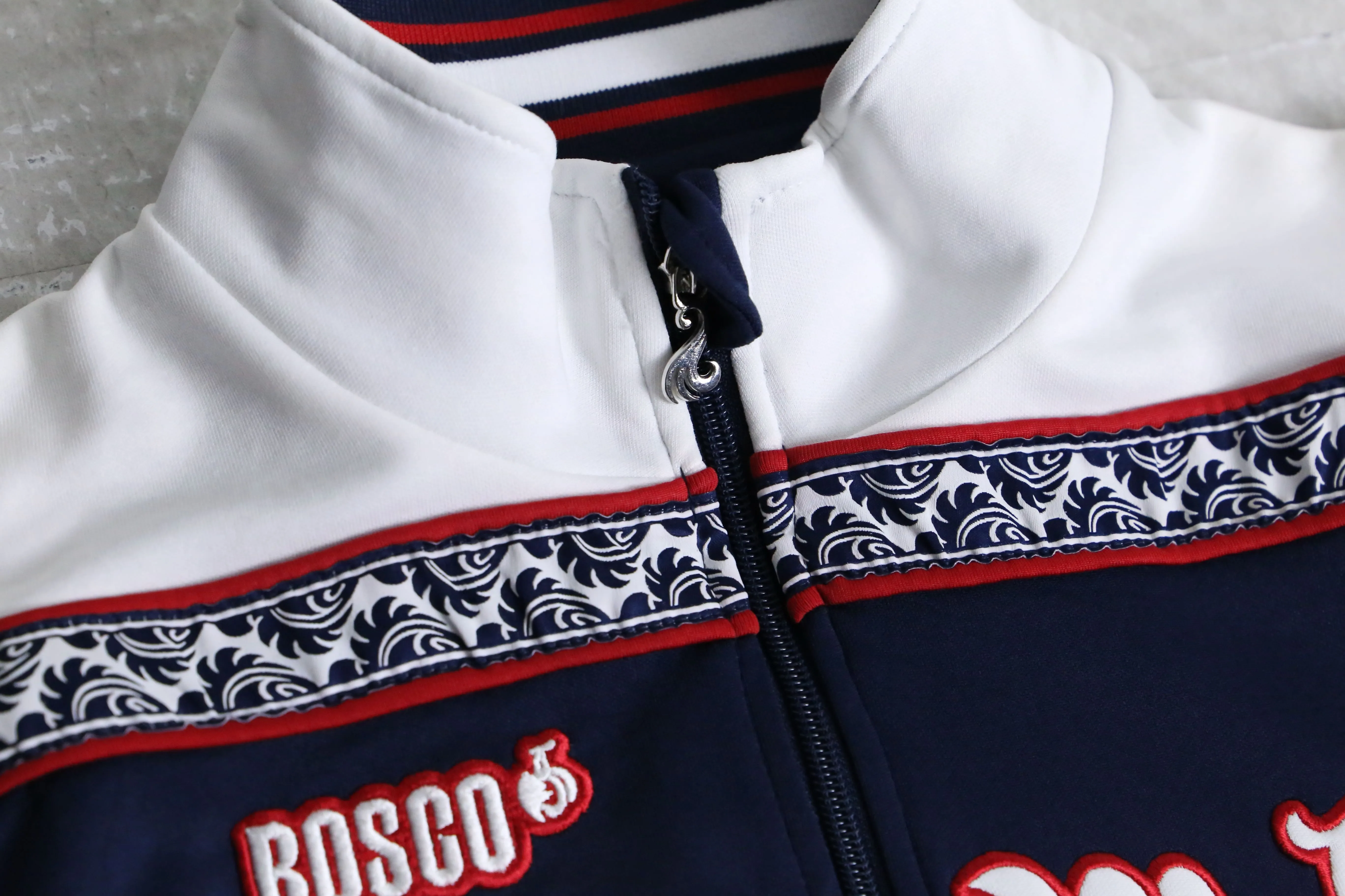 00’s “BOSCO” navy×white track jacket set up