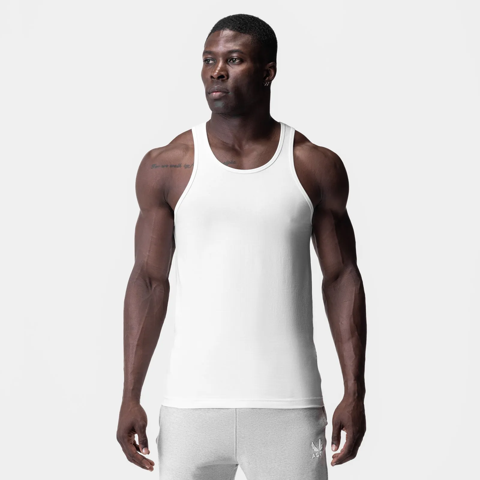 0924. Supima® Essential Slim Tank - White