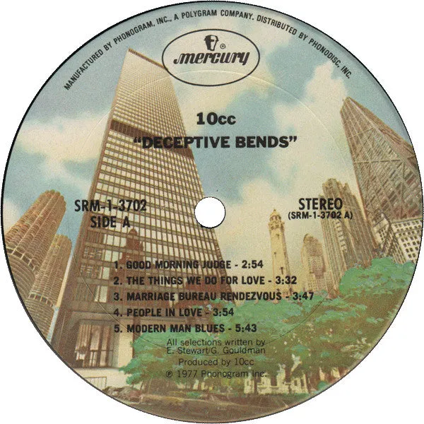 10cc - Deceptive Bends (LP, Album, Gat) (VG )