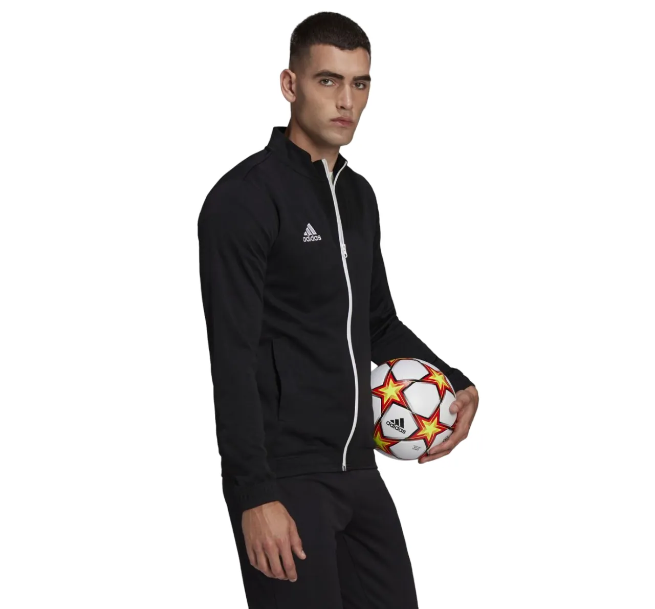 2 x Adidas Mens Entrada 22 Track Top Black/White Football Jacket