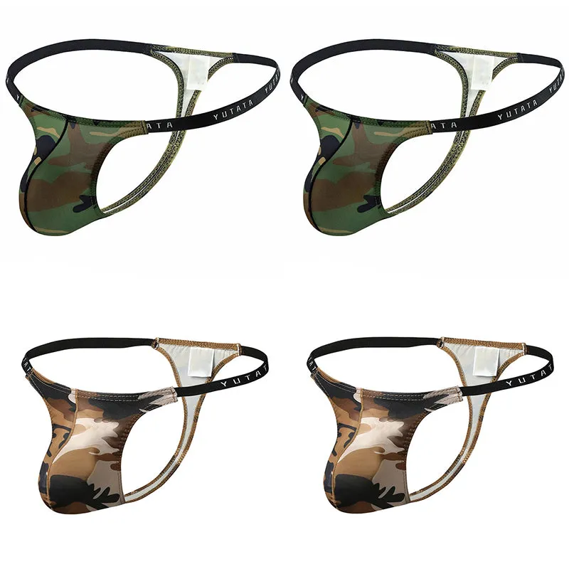 4 PIC Fashion Sexy Camouflage Men's Thong