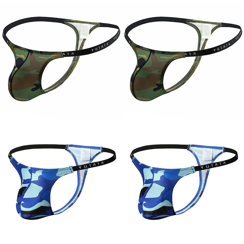 4 PIC Fashion Sexy Camouflage Men's Thong