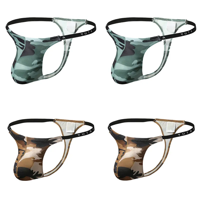 4 PIC Fashion Sexy Camouflage Men's Thong