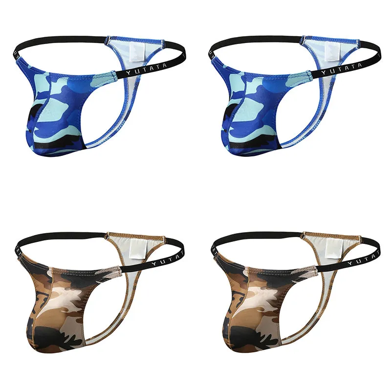 4 PIC Fashion Sexy Camouflage Men's Thong