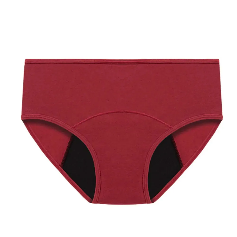 4PCS Washable Incontinence Underwear Postpartum Women Menstrual Period Brief Underpants