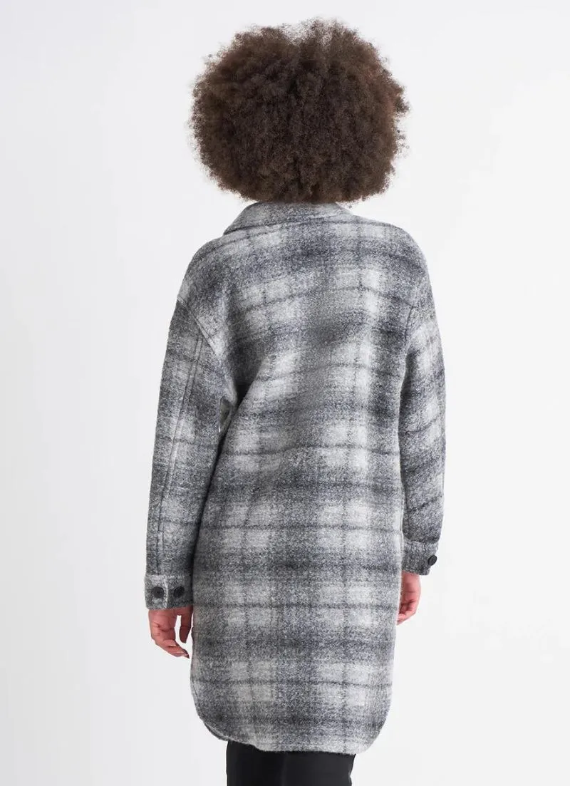 Addison Brushed Wool Plaid Shacket