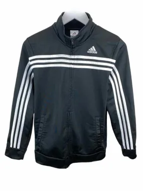 Adidas Boys' Track Jacket Black/White Size L (14/16)