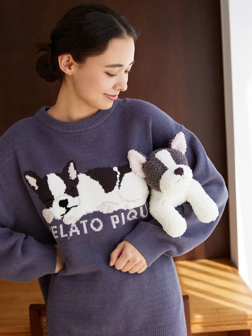 Air Moco SLEEPING DOG Jacquard Pullover & Shorts SET