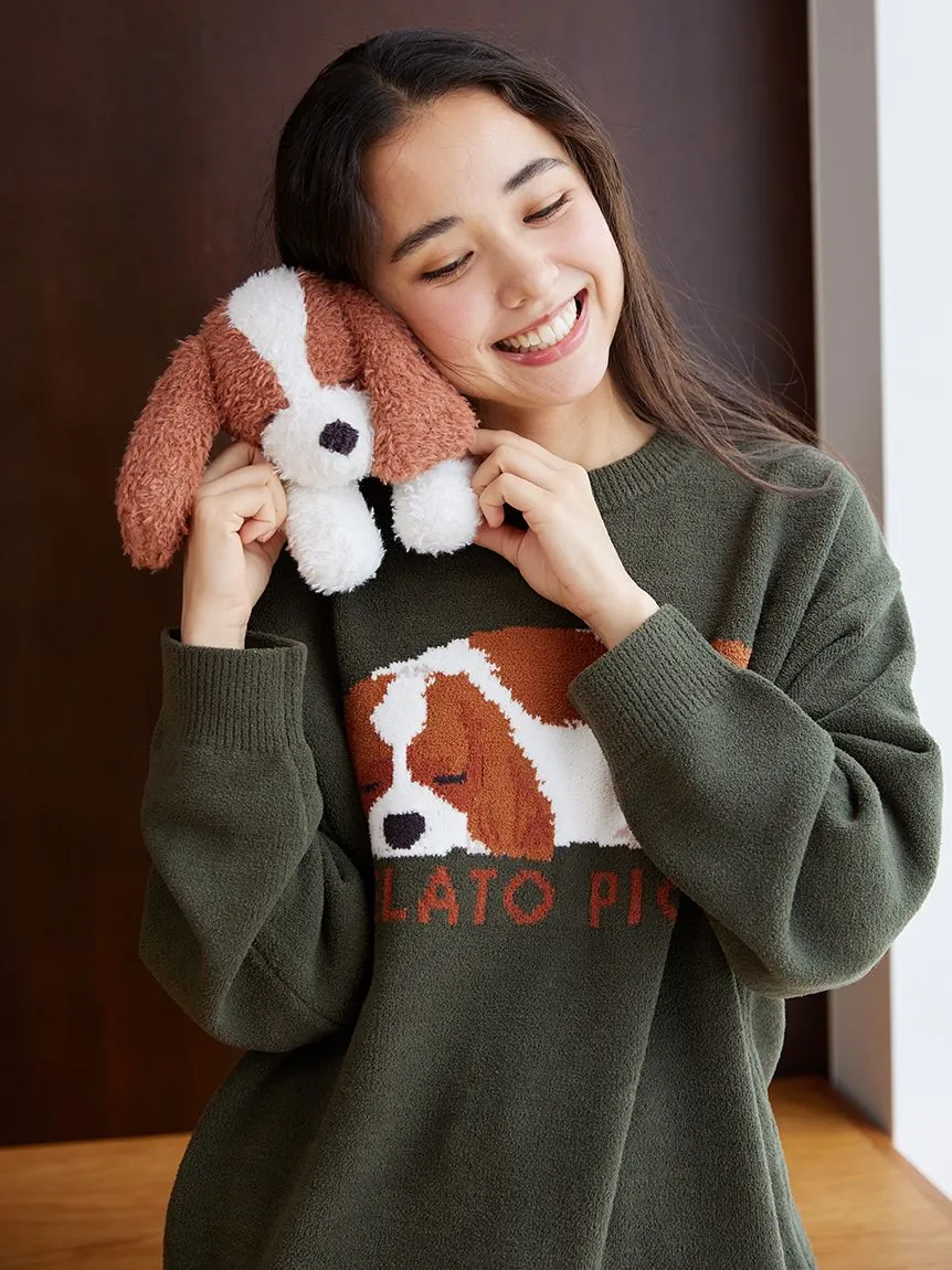 Air Moco SLEEPING DOG Jacquard Pullover & Shorts SET