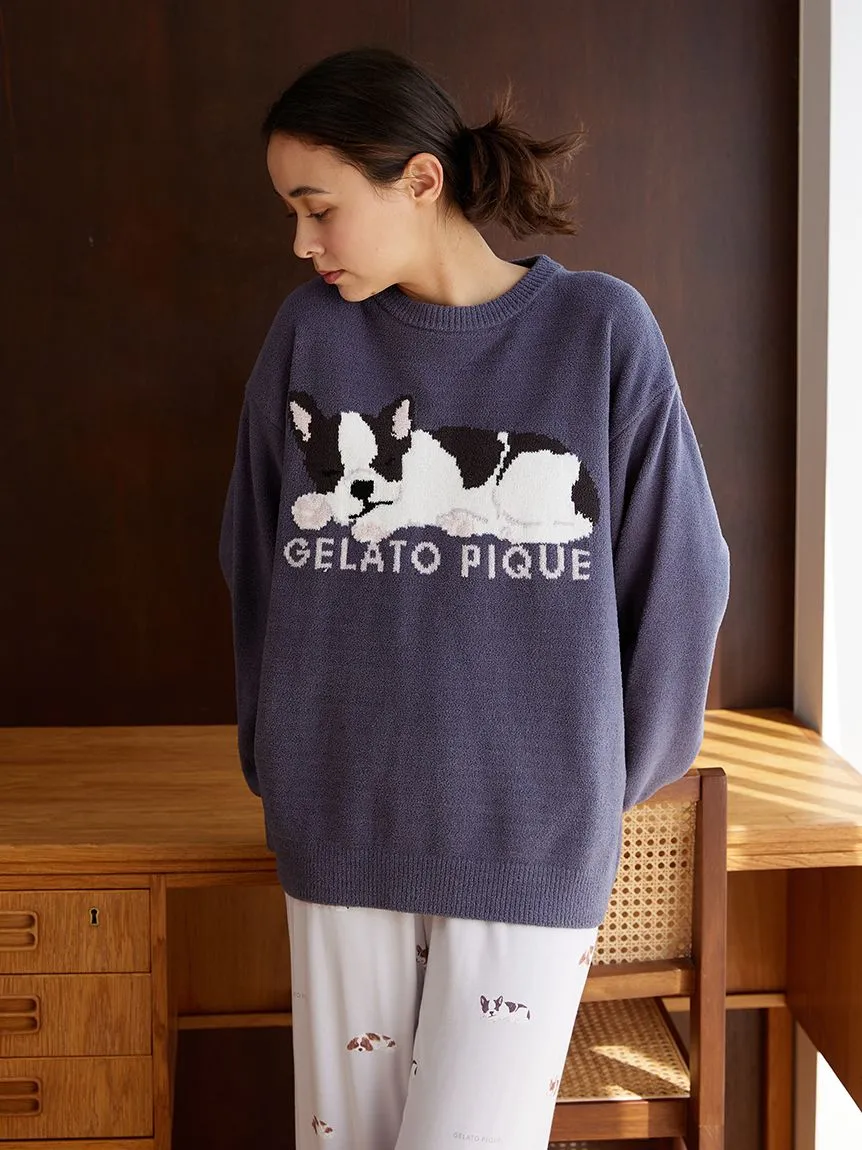 Air Moco SLEEPING DOG Jacquard Pullover & Shorts SET