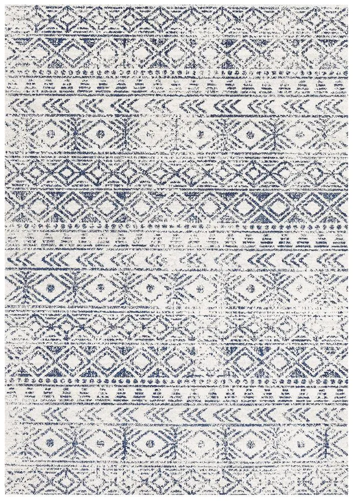 Aladdin Aliya White Blue Rustic Rug-230X160CM