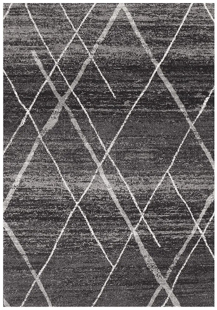 Aladdin Jabir Charcoal Contemporary Rug