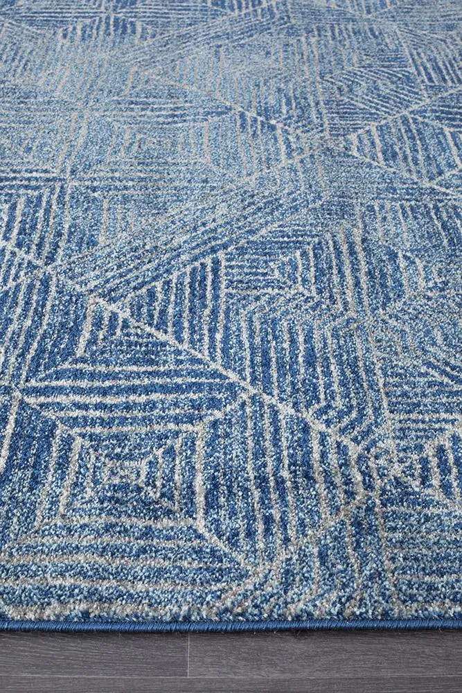 Aladdin Lina Contemporary Navy Rug