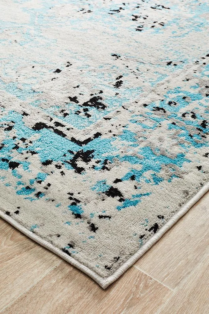 Alexa Transitional Rug Blue Grey