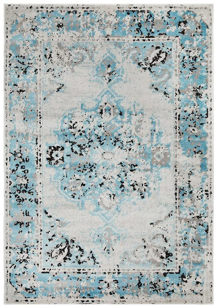 Alexa Transitional Rug Blue Grey