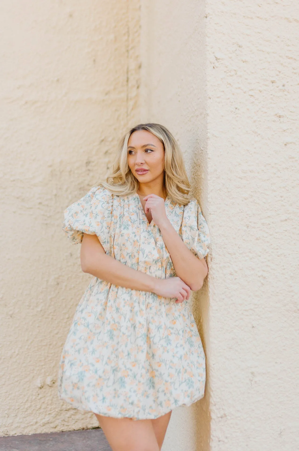 Alexis Floral Embroidered Bubble Mini Dress