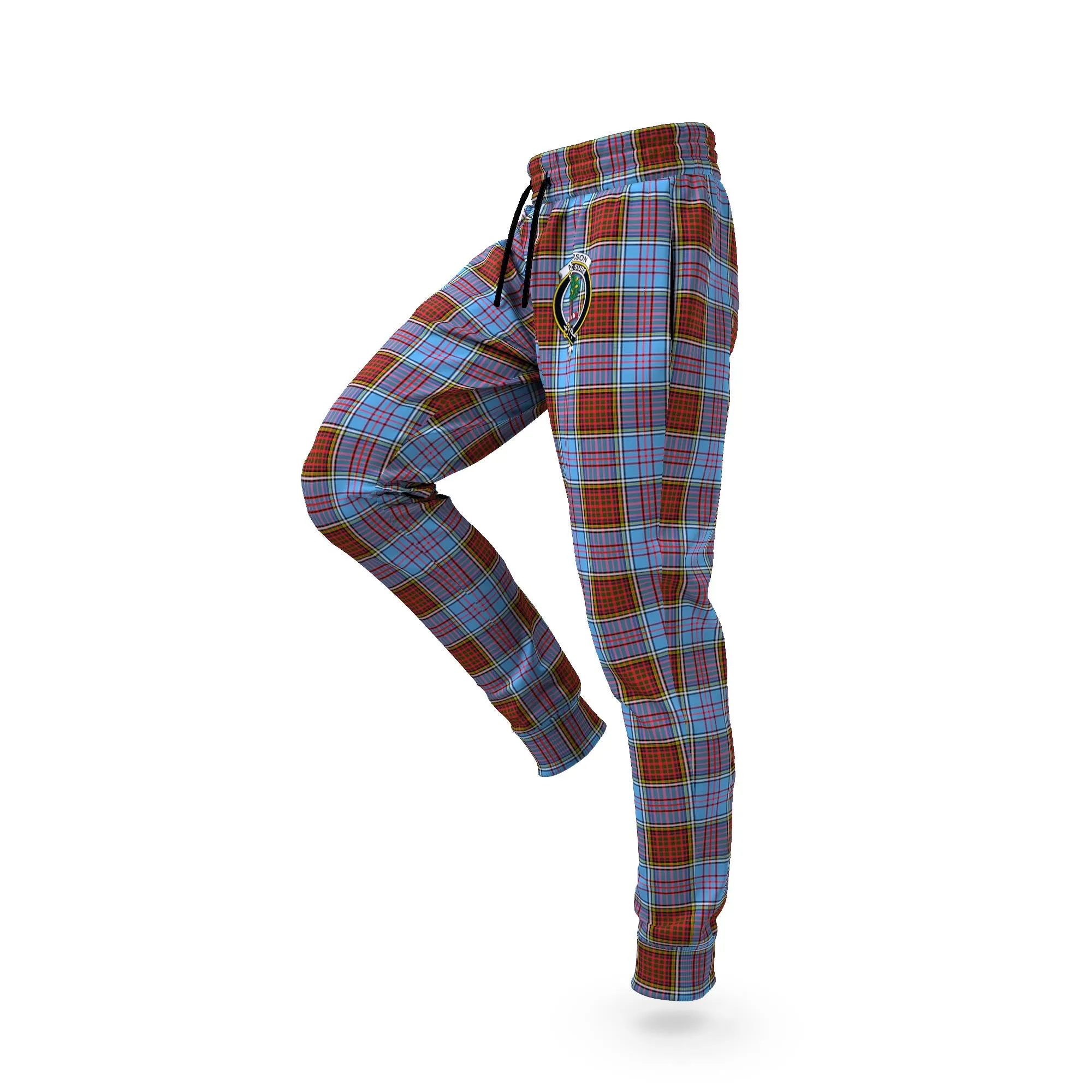 Anderson Modern Tartan Joggers Pants with Family Crest