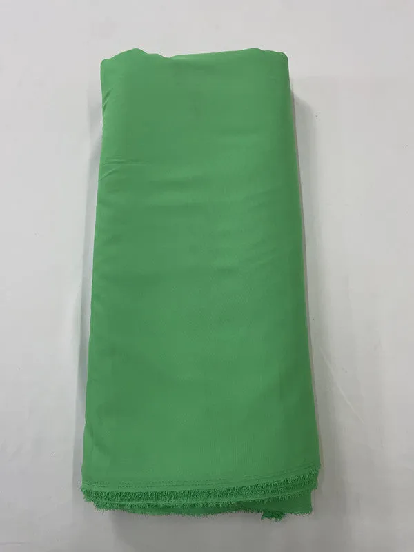 Apple Green Plain Dyed Poly Crepe Fabric (Per Meter - Rs 44 )