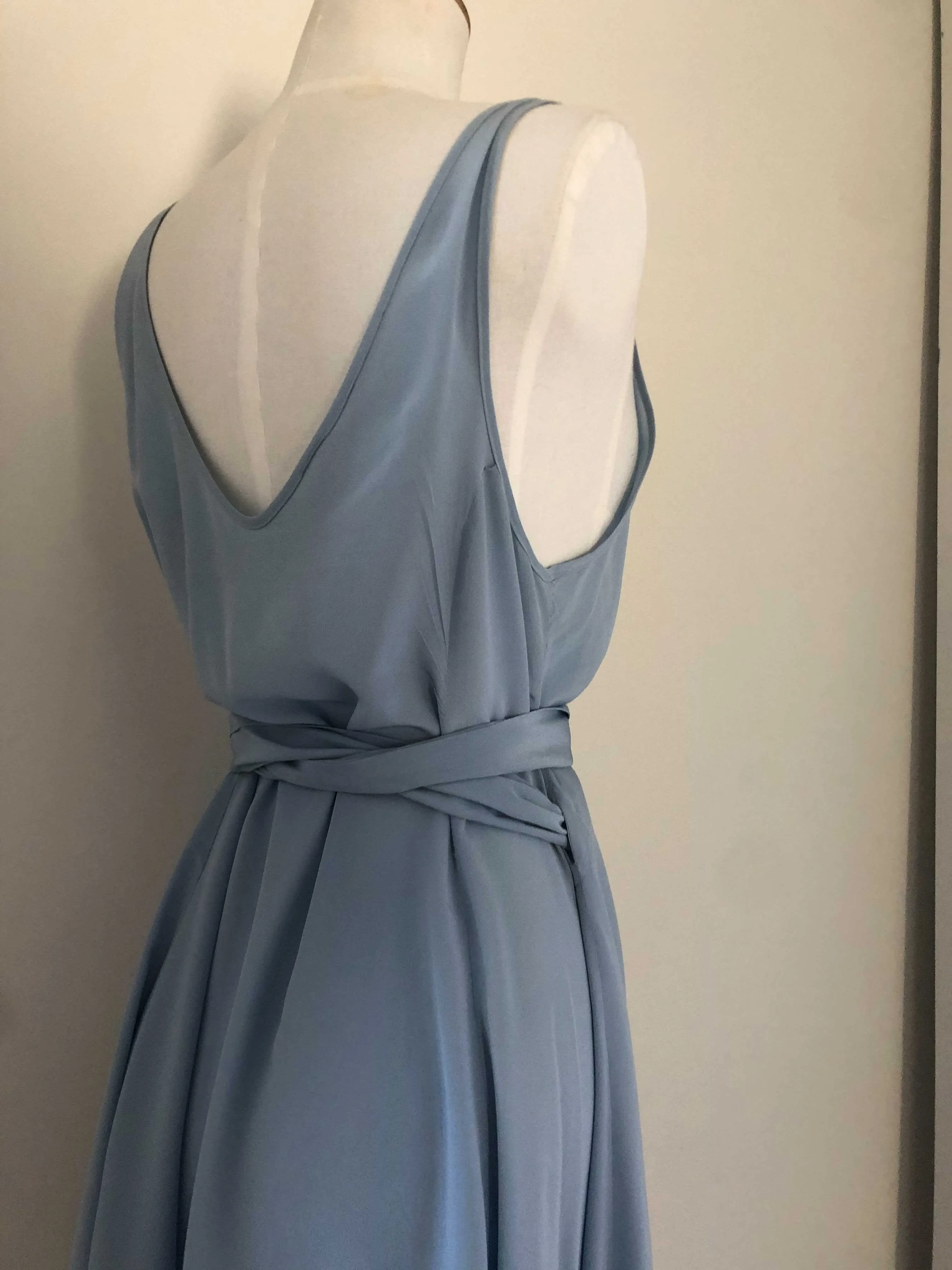 Archive - Nordic Wrap Dress, powder blue