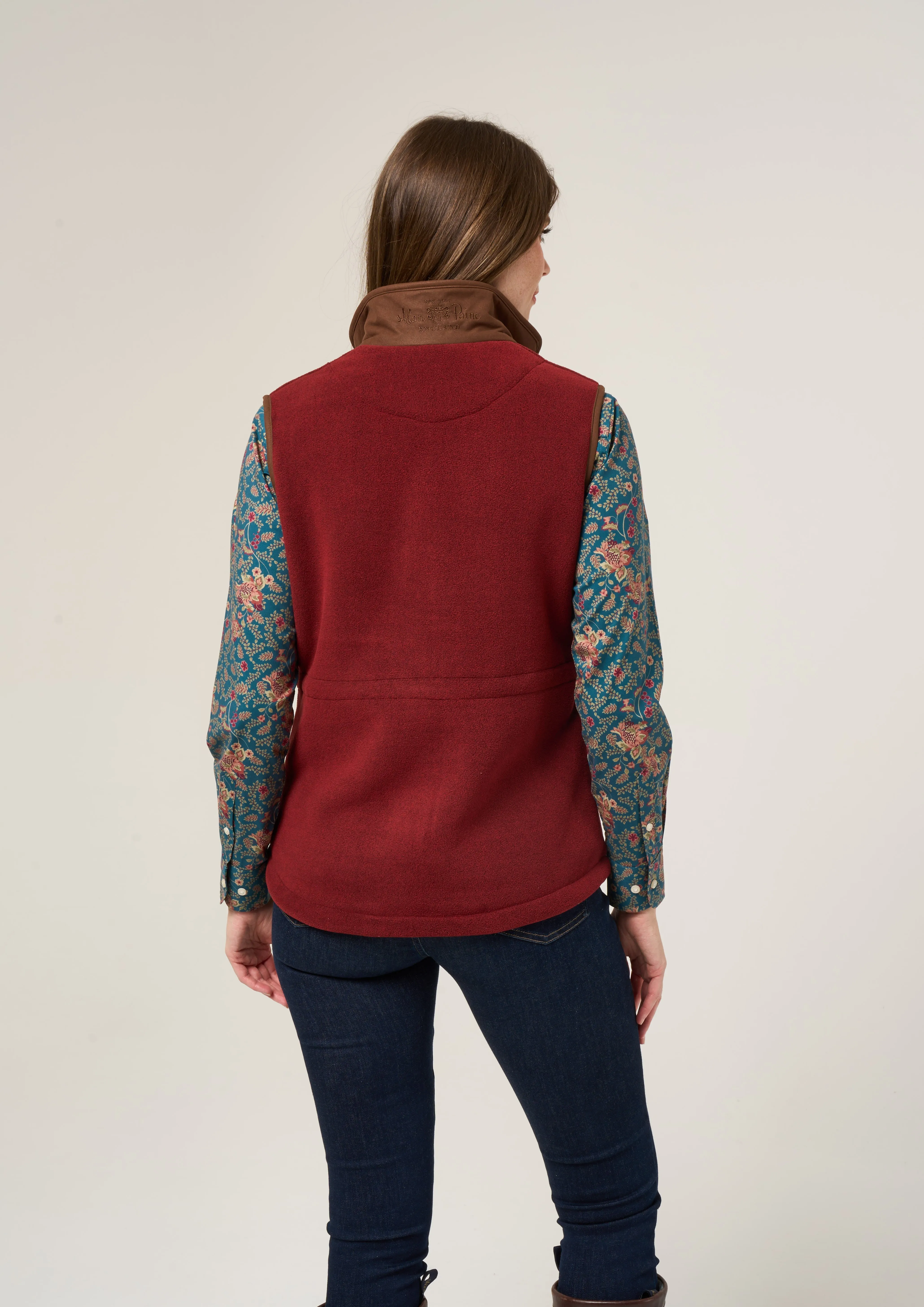 Aylsham Ladies Fleece Gilet In Bloodstone - Regular Fit