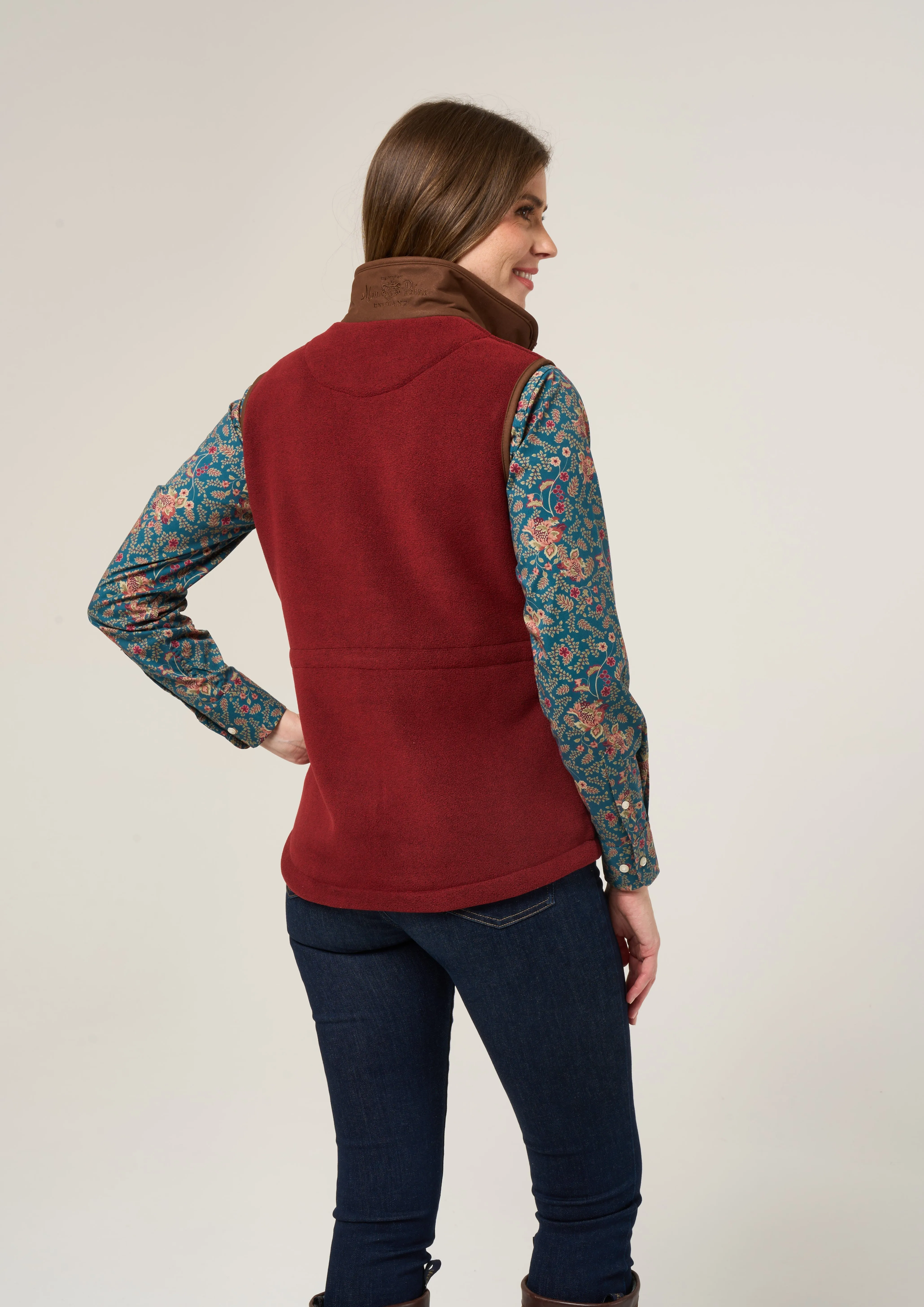 Aylsham Ladies Fleece Gilet In Bloodstone - Regular Fit