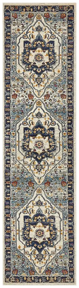 Babylon 201 Blue Runner Rug