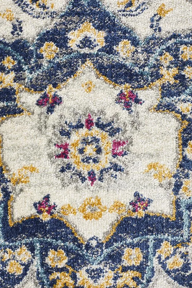 Babylon 201 Blue Runner Rug