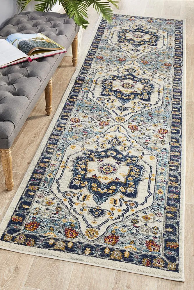 Babylon 201 Blue Runner Rug