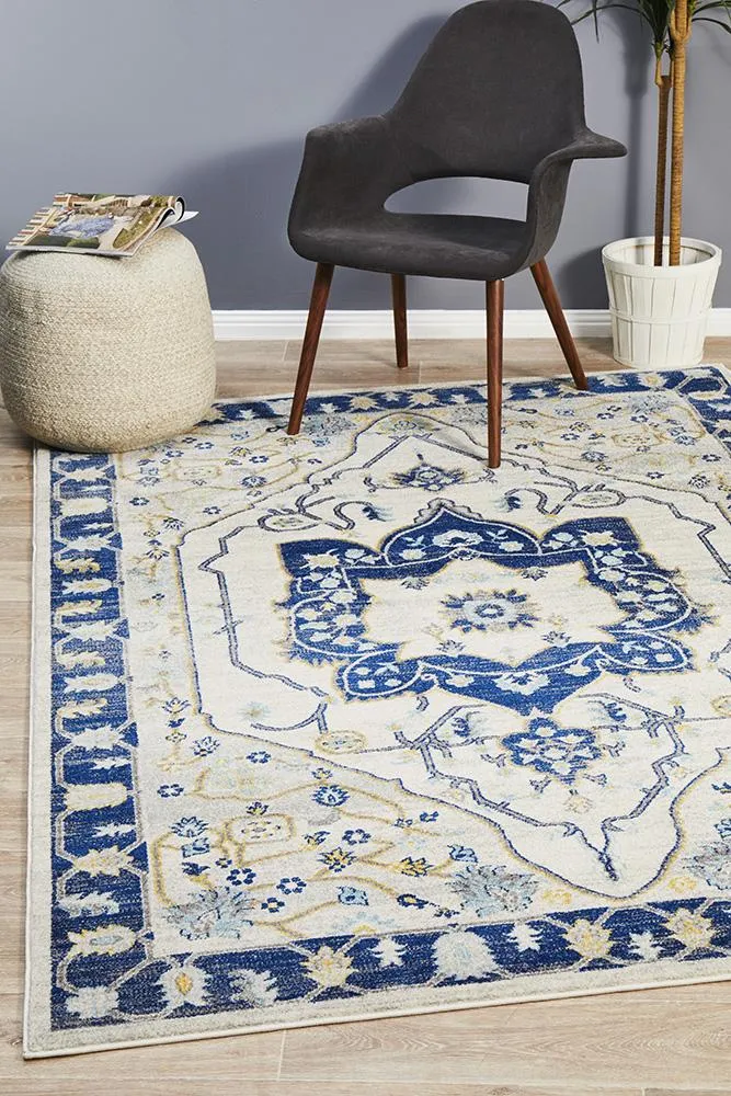 Babylon 201 Rug (Navy) by Rug Culture