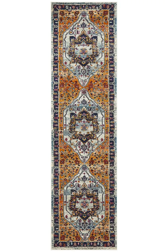 Babylon 201 Runner Rug (Rust) by Rug Culture