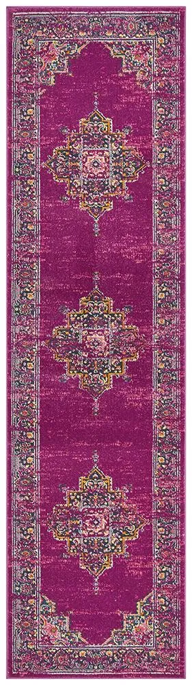 Babylon 211 Fuchsia  Runner Rug