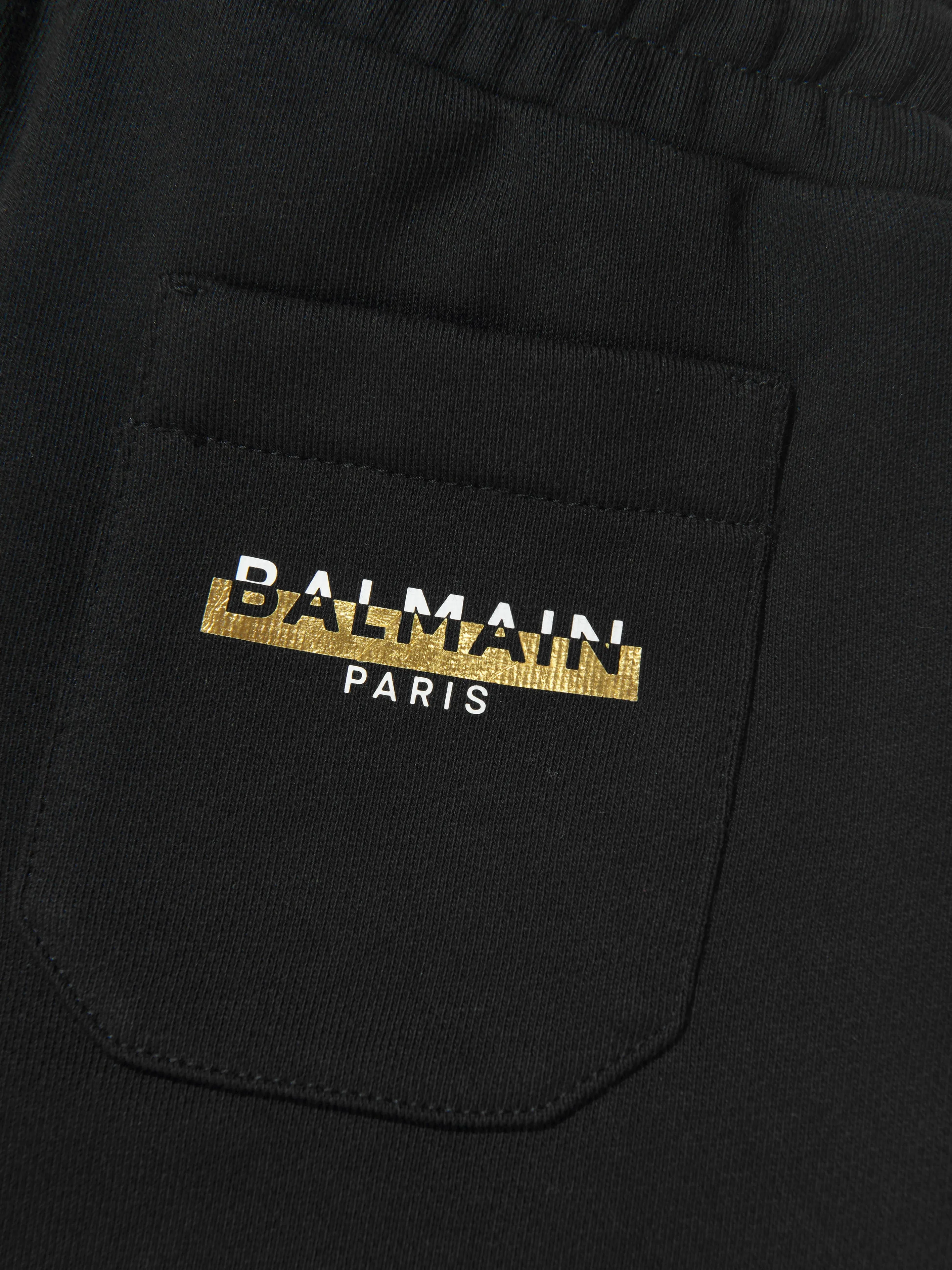 Balmain Boys Logo Pocket Joggers