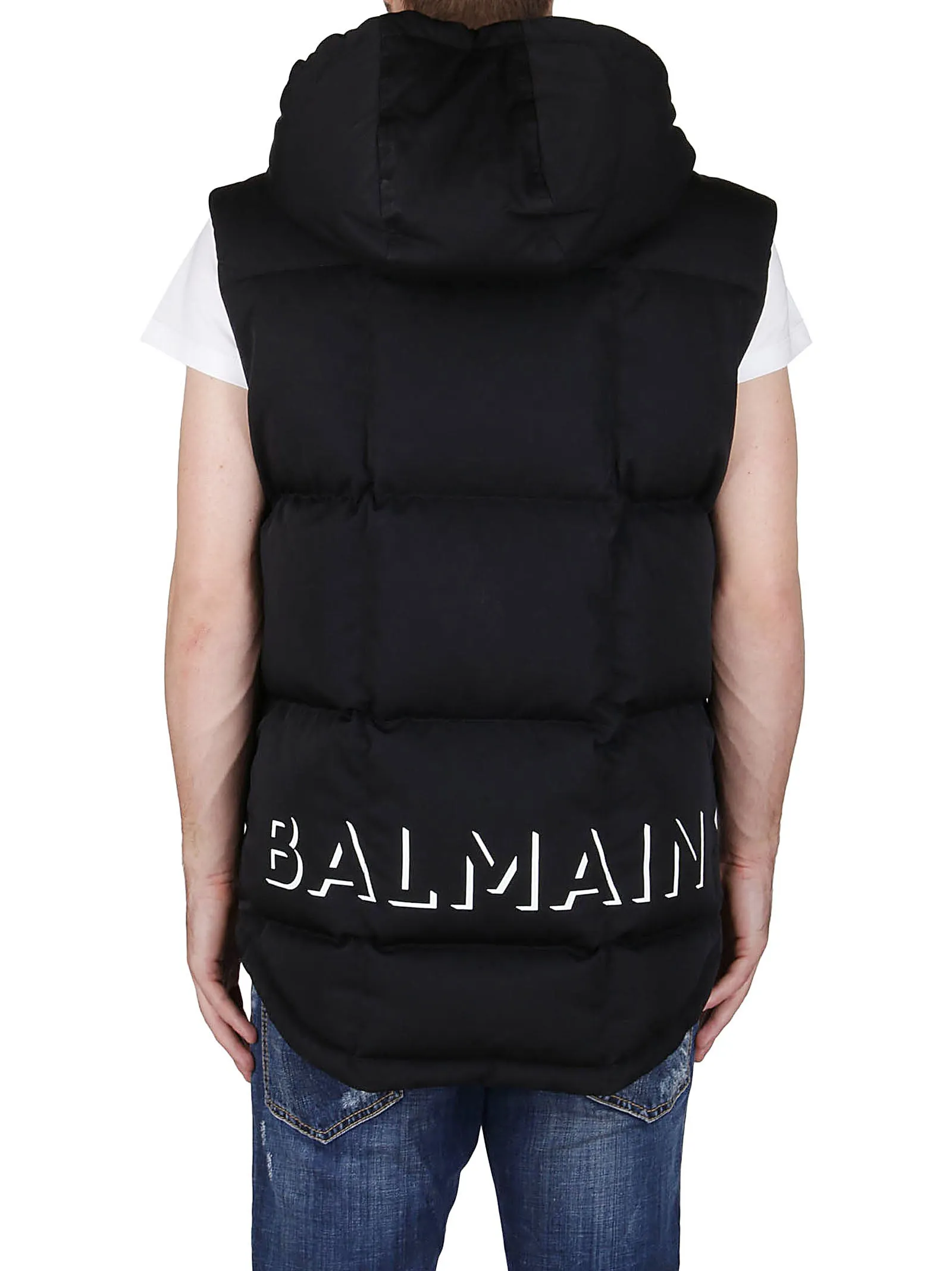 Balmain Hooded Padded Gilet