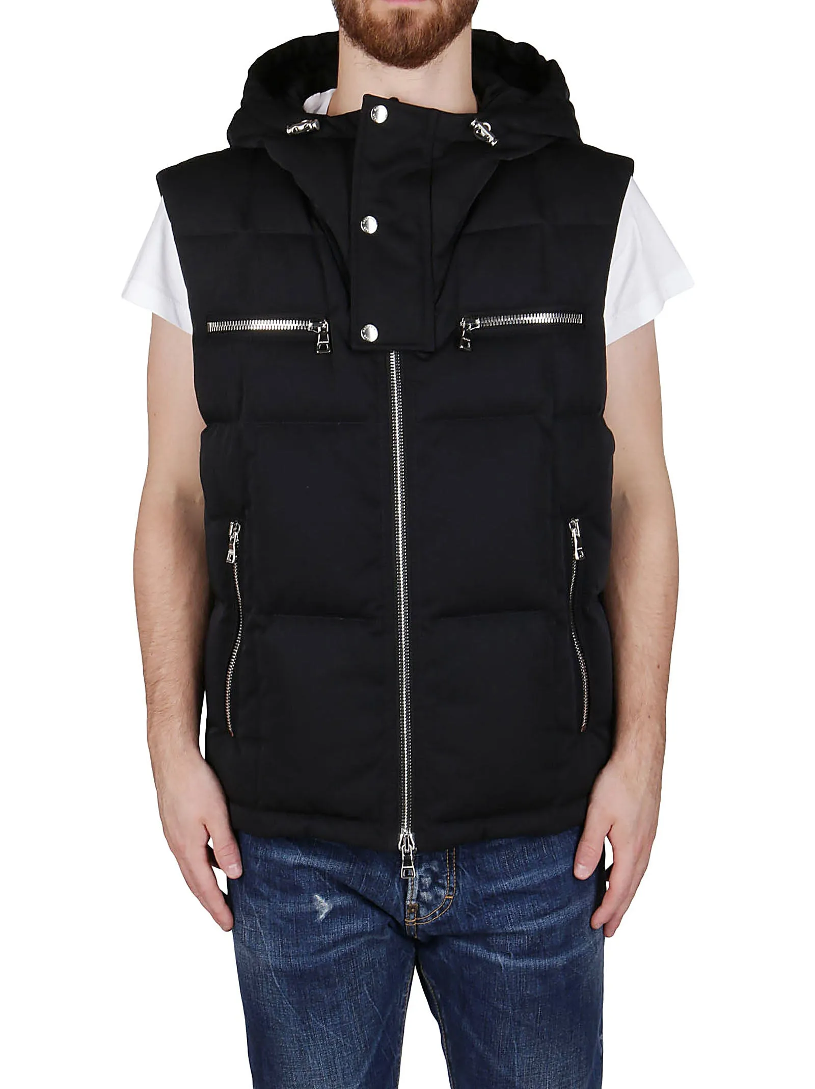 Balmain Hooded Padded Gilet