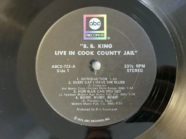 B.B. King - Live In Cook County Jail (LP, Album, RE) (VG)