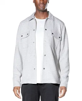 Bennett Knit Shirt Jacket (Heather Light Gray)