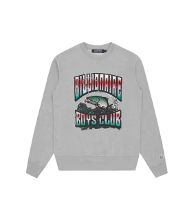 BIG CATCH CREWNECK - HEATHER GREY