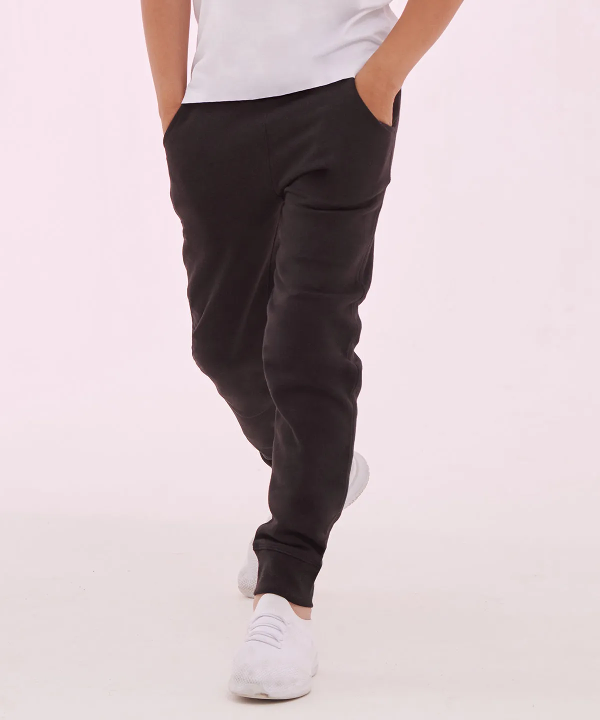 Black - Kids slim cuffed jogger