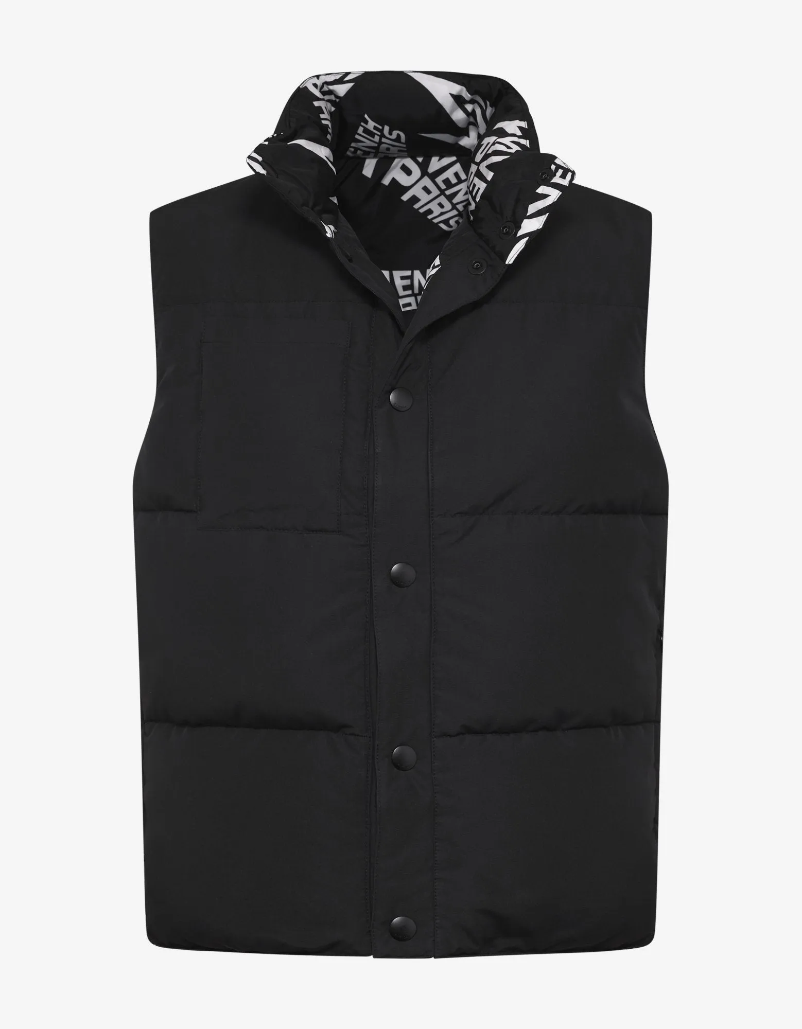 Black Logo Reversible Gilet