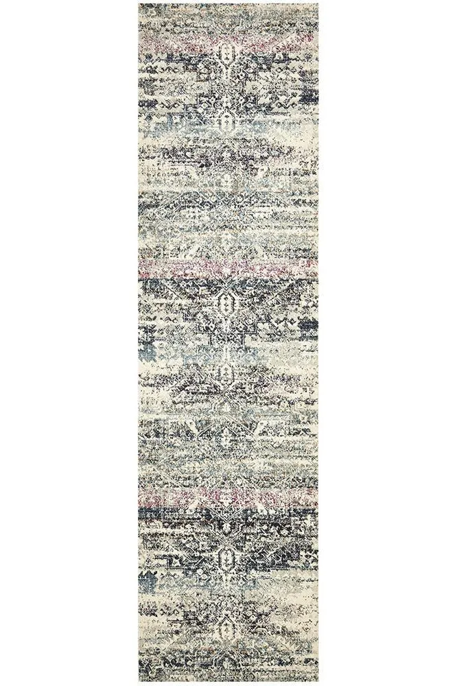 Boho Vintage Erika Blue Runner