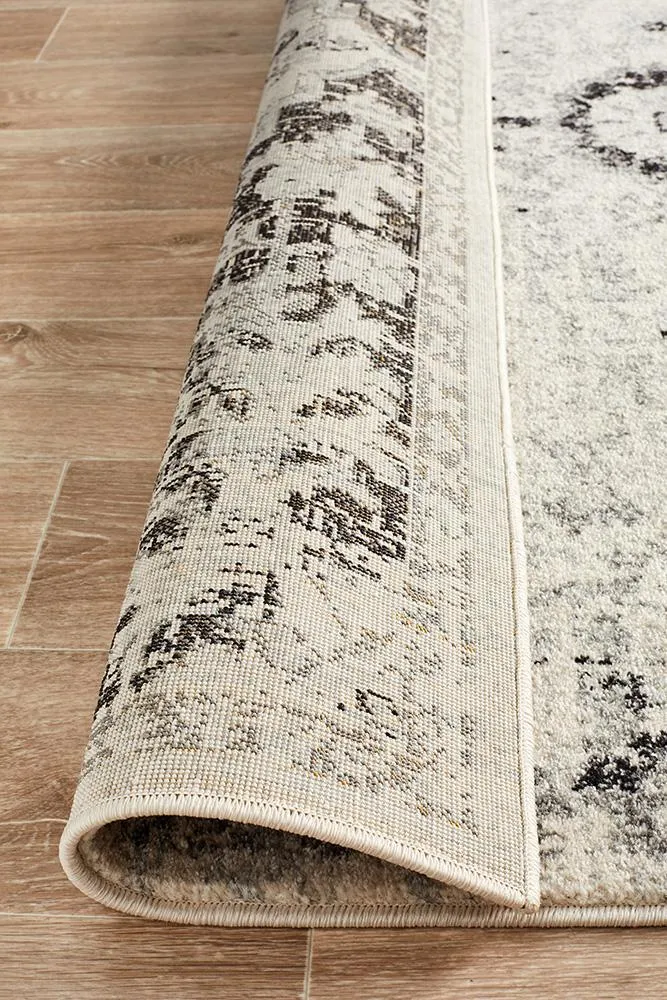 Boho Vintage Jenna Transitional Charcoal Rug