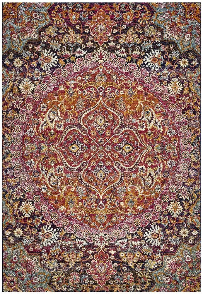 Boho Vintage Natalie Multi Coloured Rug