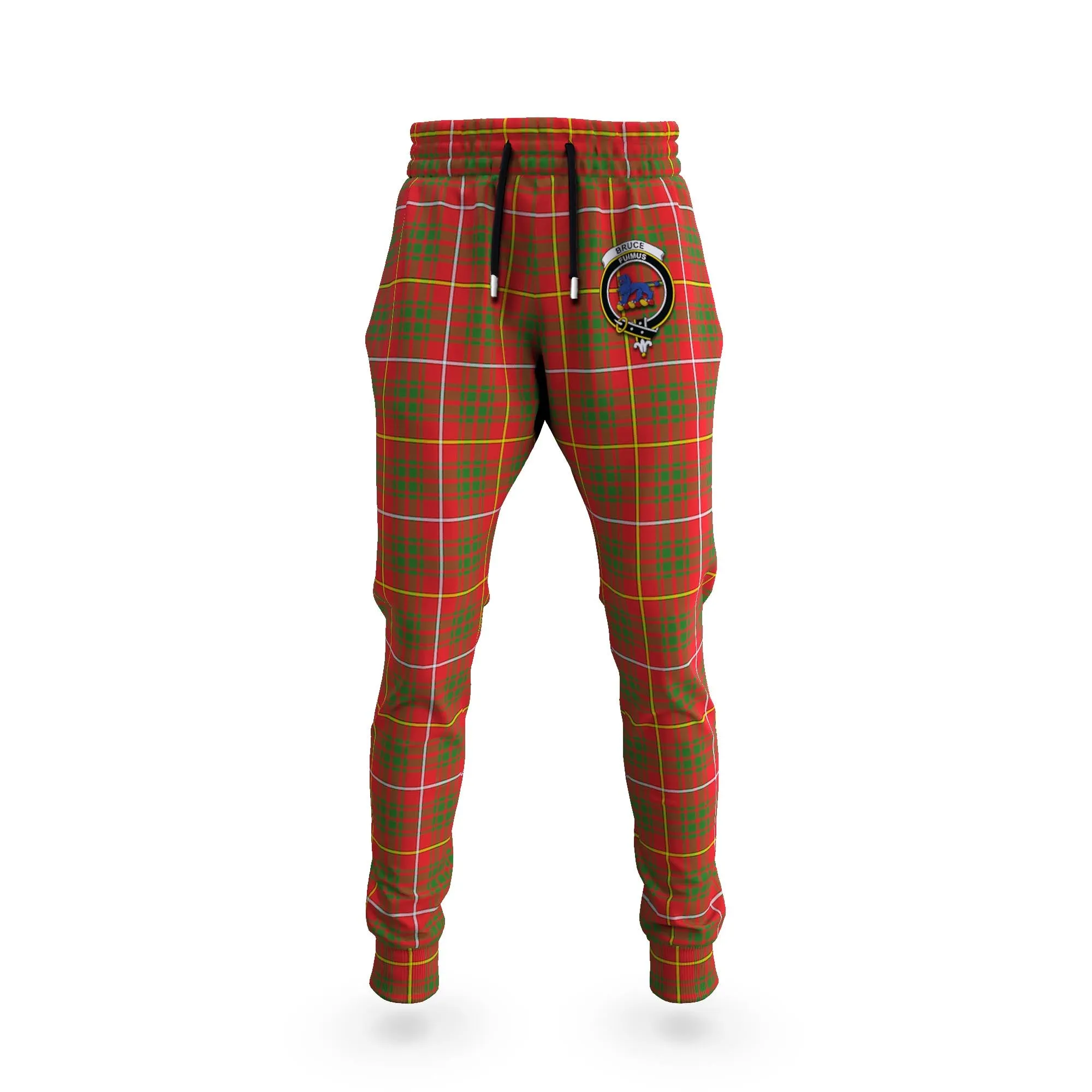 Bruce Modern Tartan Joggers Pants with Family Crest