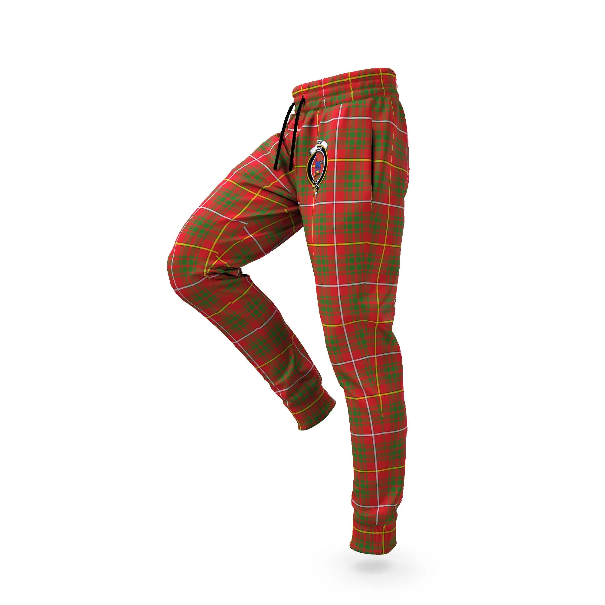 Bruce Modern Tartan Joggers Pants with Family Crest