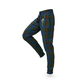 Buchanan Hunting Tartan Joggers Pants with Family Crest