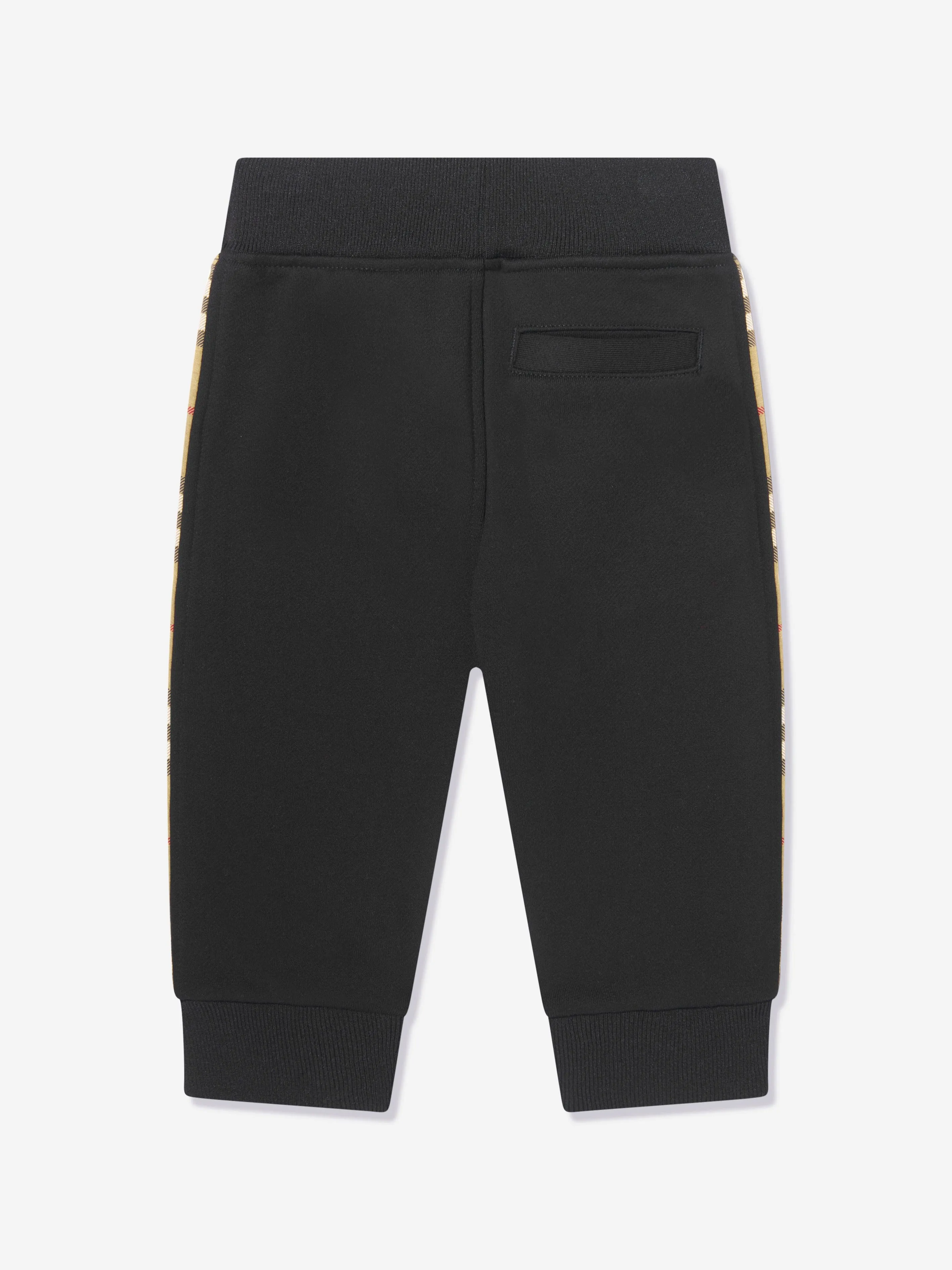 Burberry Baby Boys Mini Nolen Joggers in Black