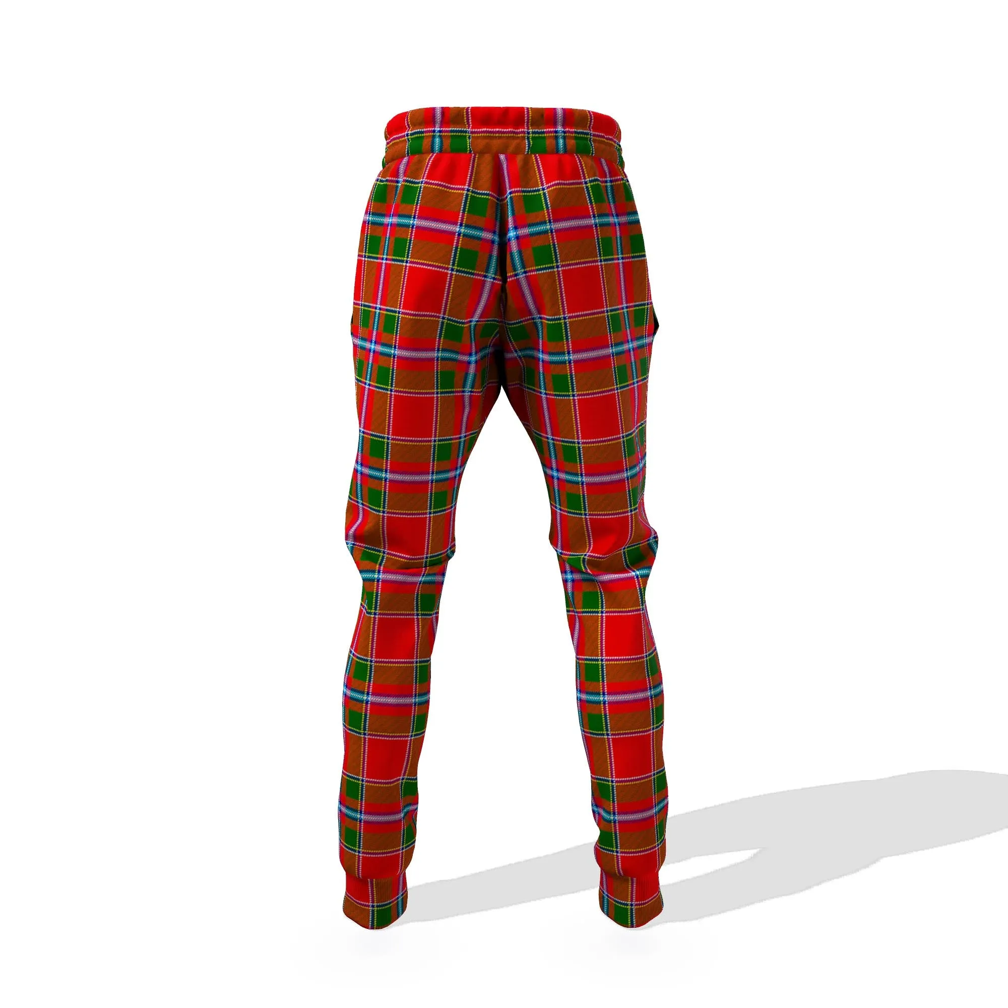 Butter Tartan Joggers Pants with Family Crest