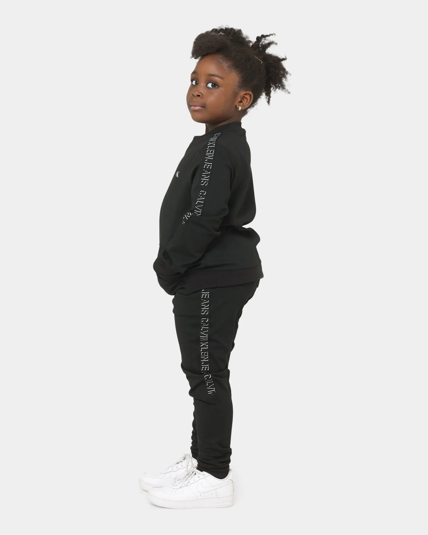 Calvin Klein Kids' Shadow Logo Tape Sweatshirt Black