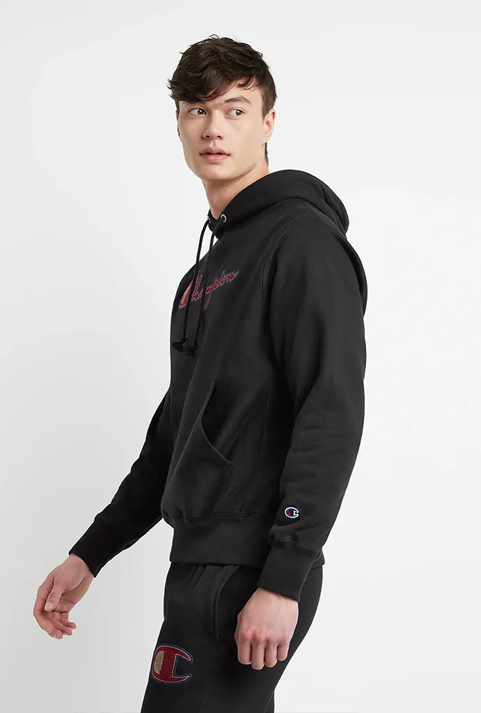 Champion Reverse Weave Hoodie, Spiral Stitchline Script