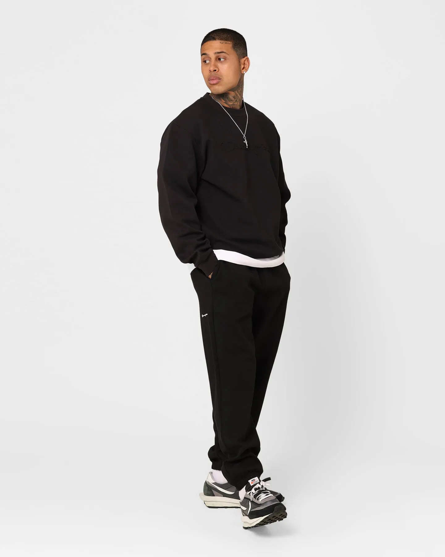 Champion Rochester Tech Crewneck Black